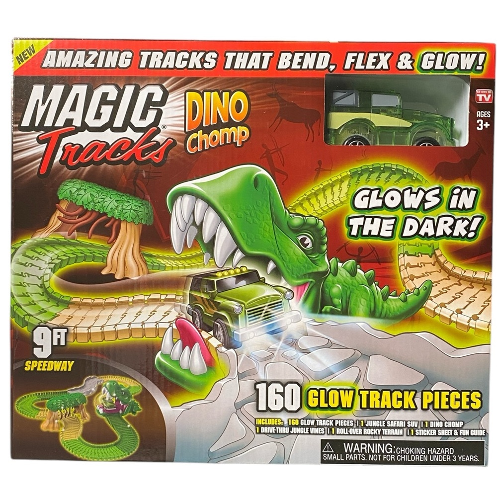 Magic Tracks Dino Chomp - Glow in the Dark Tracks